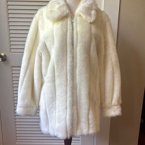 Dennis basso faux fur coat